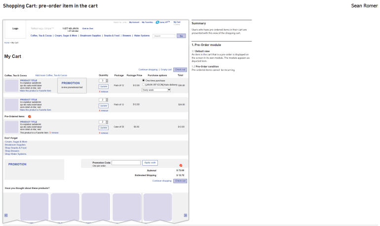 Aramark_Javia_Cart_PreOrder