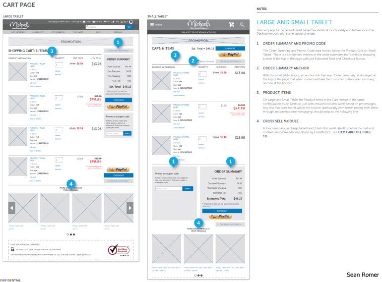 Michaels Cart Tablet