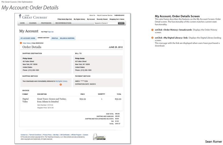 SeanRomer_TeachingCompany_MyAccount_3